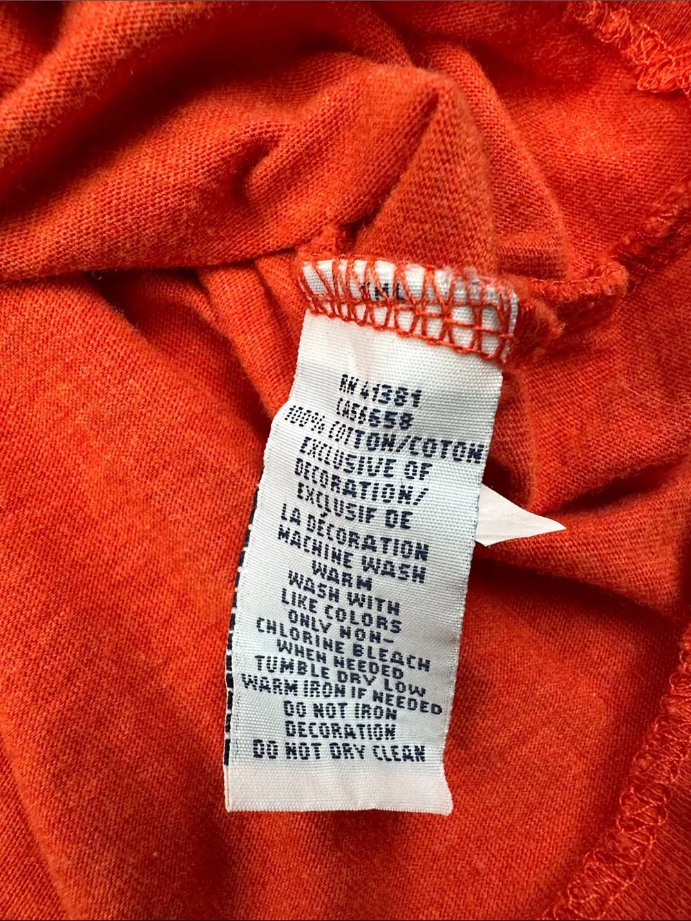 Polo Ralph Lauren Mens XXL Orange Long Sleeve T Shirt Pony Logo Cotton Crewneck